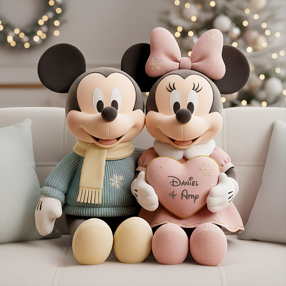 Forever Couple - Christmas Pillow Personalized Gifts For Couple 05PGDT101125-Homacus