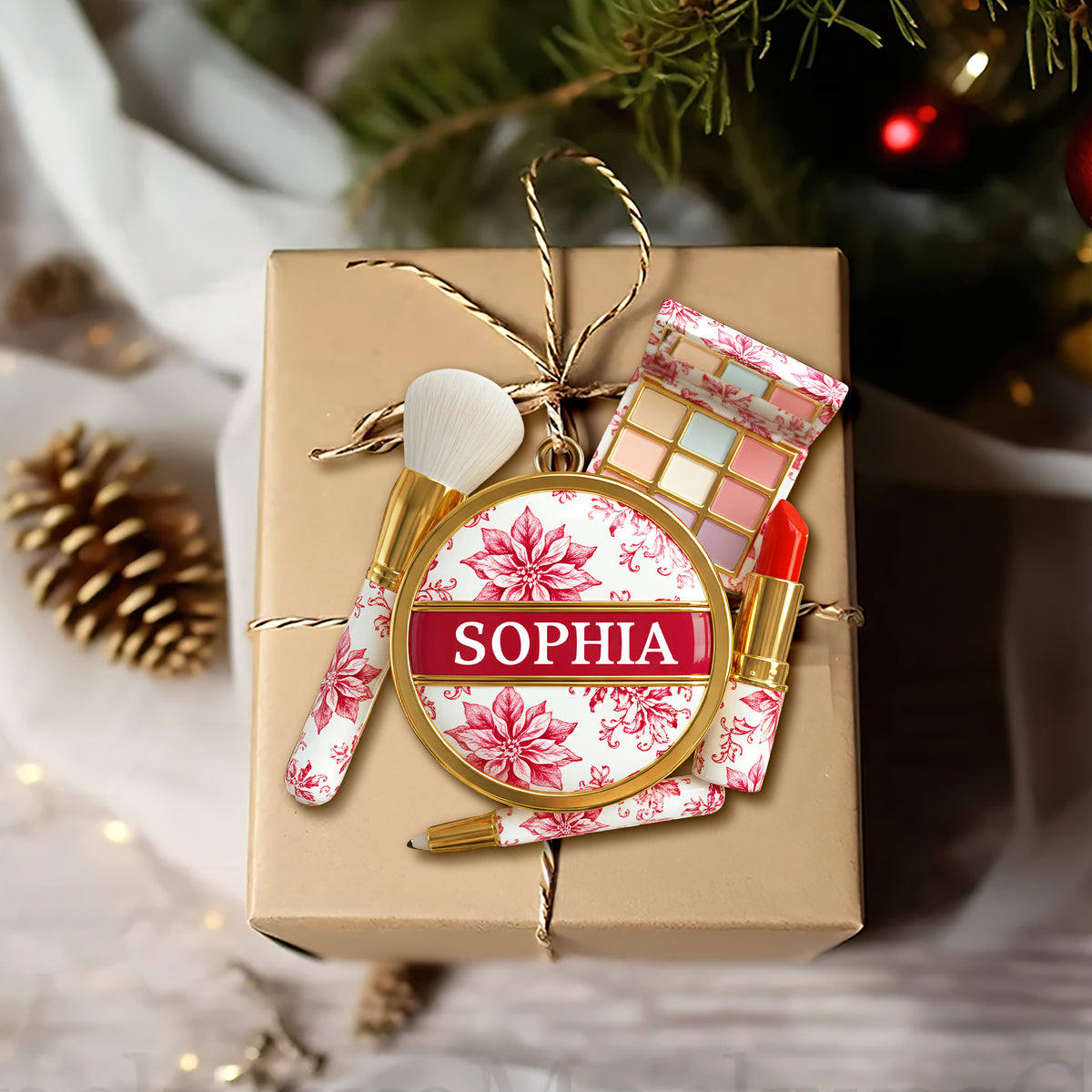 Makeup Kit Christmas Ornament - Personalized Gifts For Makeup Lovers 05PGLU131025-Homacus
