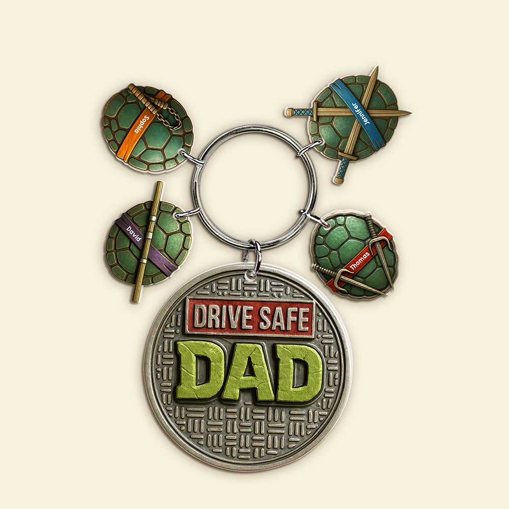 Drive Safe Dad Keychain - Personalized Christmas Gifts For Dad 04naqn300425-Homacus
