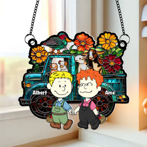 Personalized Gifts For Farmer Couples Suncatcher Ornament Farm Sweet Farm 01KALU140125HG-Homacus