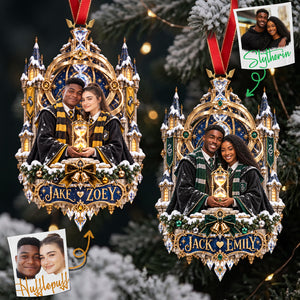 Enchanted Couple Christmas Ornament - Personalized Custom Photo Gift For Couples 02HATA100926