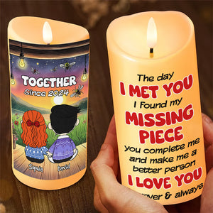 Personalized Gifts For Couple LED Candle I Love You Forever And Always 04TODT021224HG-Homacus