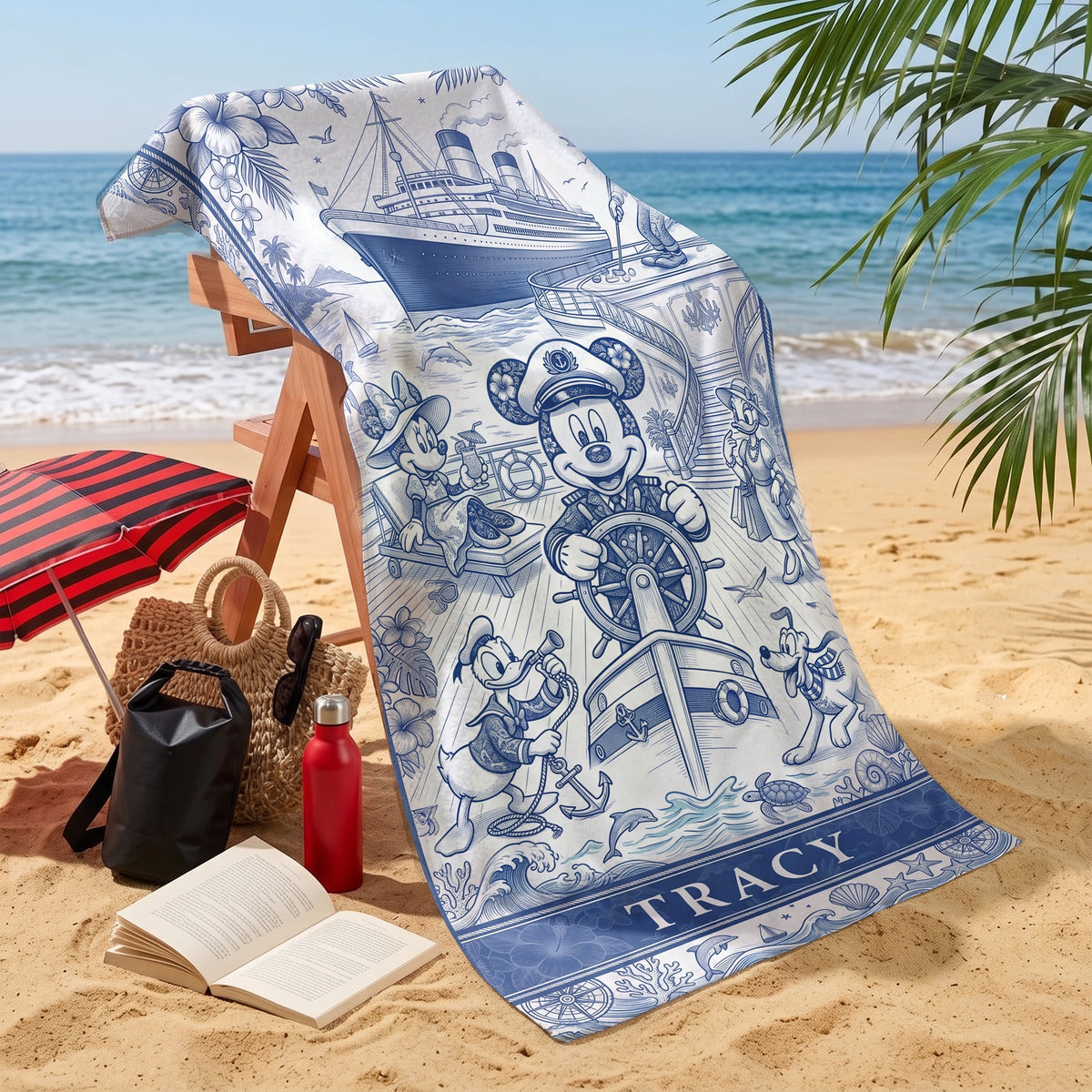 Fun Cruise Trip Beach Towel, Personalized Gifts For Cruising Lovers 04qhlu180726-Homacus