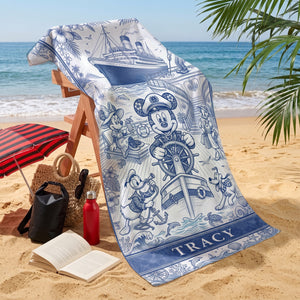 Fun Cruise Trip Beach Towel, Personalized Gifts For Cruising Lovers 04qhlu180726-Homacus