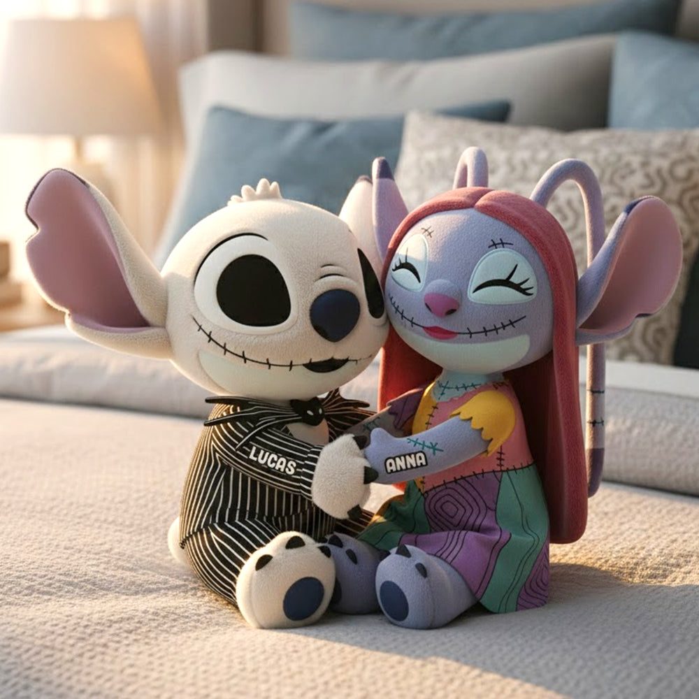 Spooky Aliens Couple Personalized Gifts For Couple Shaped Pillow 02natn261125-Homacus