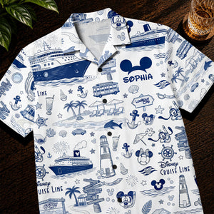 Lovely Nautical Cruise Hawaiian Shirt - Personalized Gifts 02huqn240626