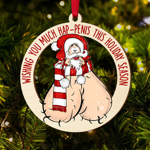 Funny Christmas Gifts For Couple Wood Ornament 01ohpu091024-Homacus