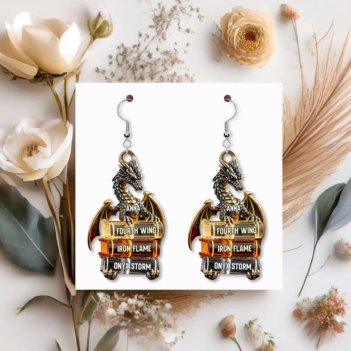 Book Series Earrings - Personalized Gifts For Book Lovers 05tgtn140625-Homacus