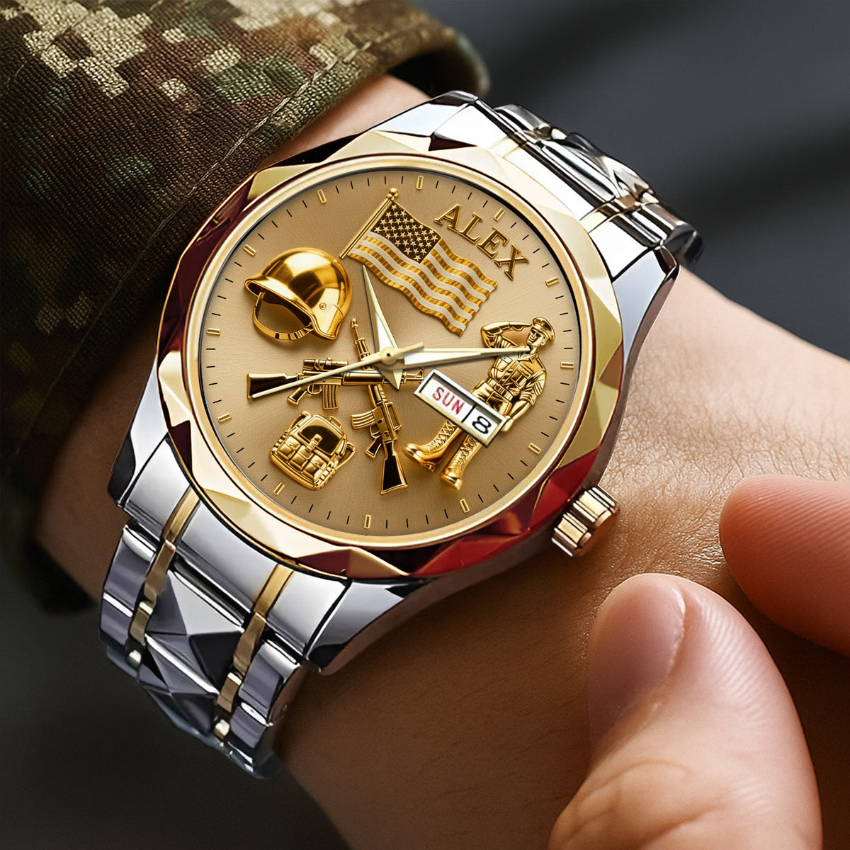 Military Men's Watch - Personalized Gifts For Veteran 02tglu030226-Homacus