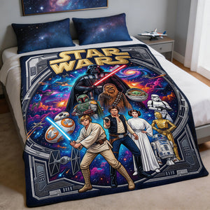 Epic Space Warrior Blanket - Personalized Gifts For Fantasy Lovers 02PADH020426-Homacus