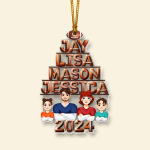 Personalized Gifts For Family Sport Lover Acrylic ornament Christmas 04XQMH161024HG-Homacus