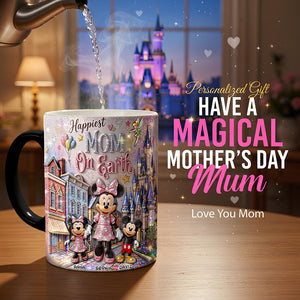 Happiest Mom On Earth Magic Mug - Personalized Gifts For Mothers 03hudt150426-Homacus