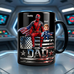 Proud American Dad Magic Mug, Personalized Gifts For Dads 03qhqn120526-Homacus