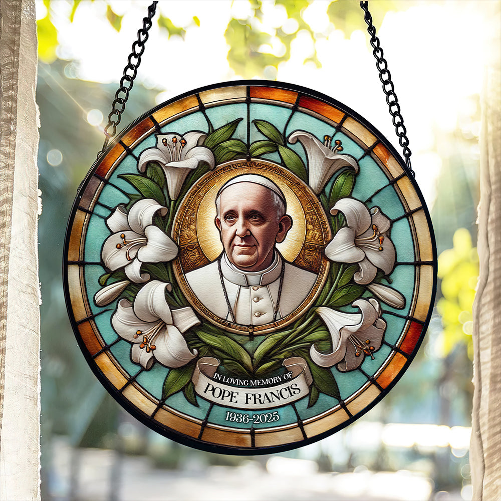 Honoring Pope Francis – Stained Glass Tribute 03HULU230425-Homacus