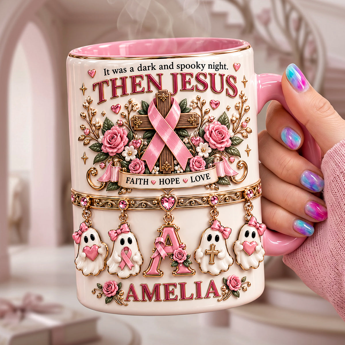 Faith Hope Love Coffee Mug - Personalized Gifts 02pata240926