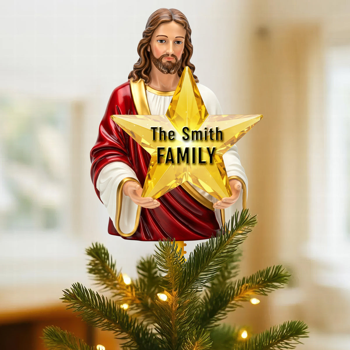 Holiday Acrylic Christmas Tree Topper – Personalized Gifts For Christians 04pgqn151125-Homacus