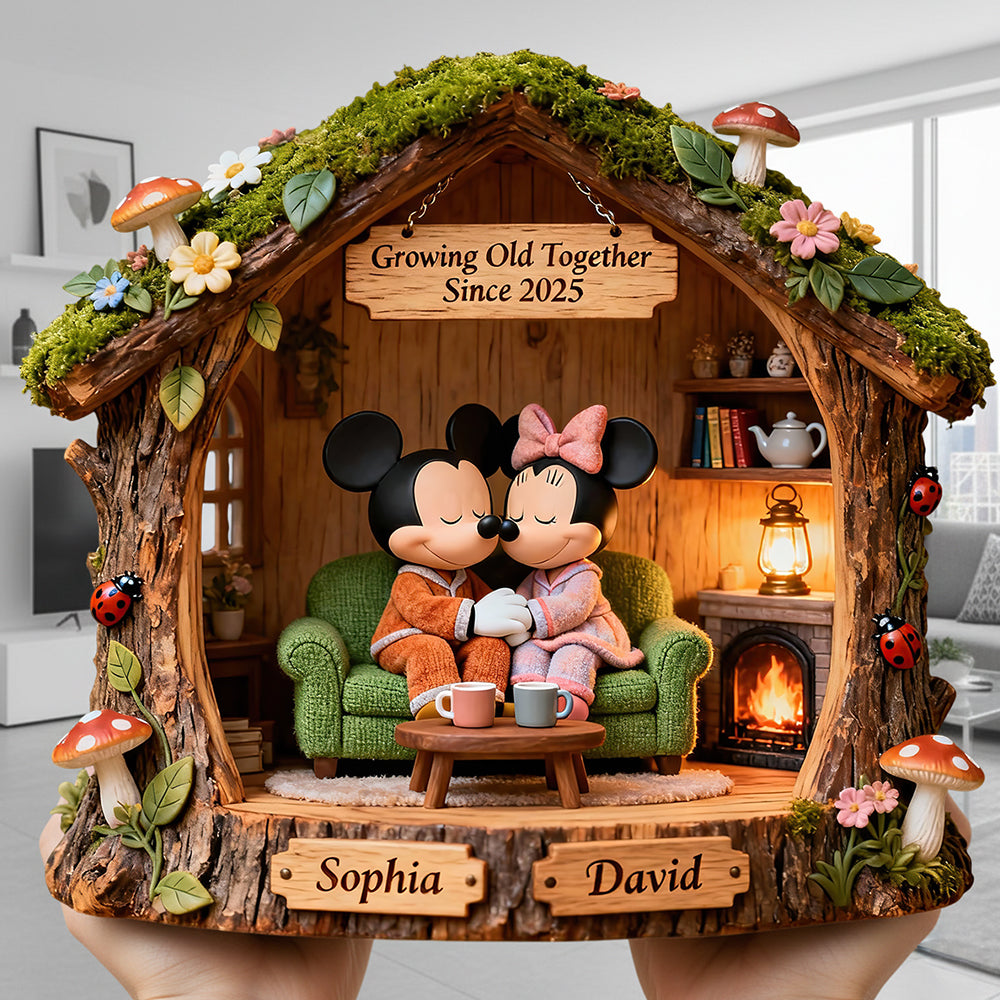 Growing Old Together Acrylic Plaque - Personalized Gifts For Couple 06TODT270126-Homacus