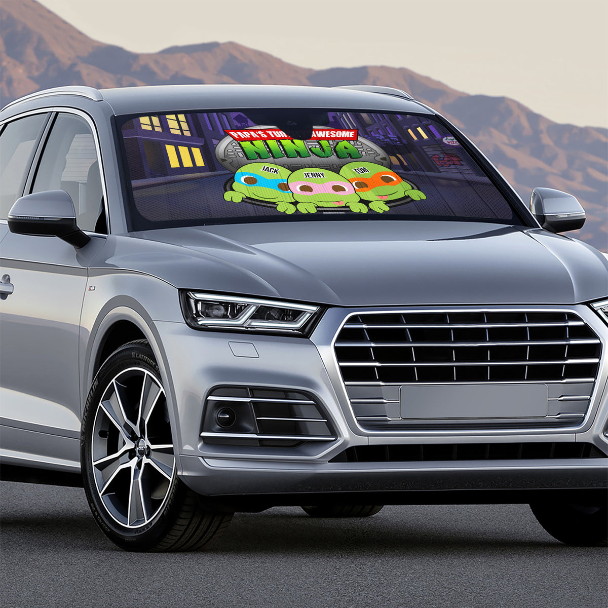 Personalized Gifts For DAD Windshield Sunshade 04httn300524-Homacus