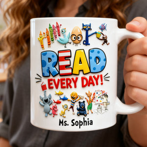 Reading Motivation Coffee Mug – Personalized Gifts For Teachers 05hutn090226-Homacus