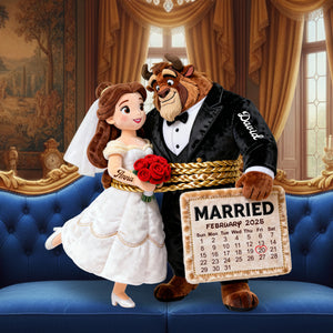 Married Couple Shaped Pillow - Personalized Anniversary Gifts For Couples 02NALU091225