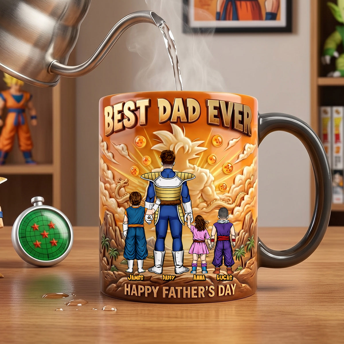 Best Dad Ever Magic Mug - Personalized Gifts For Dad 02natn150426-Homacus