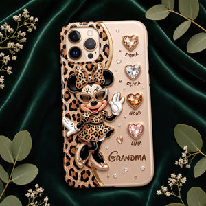 Leopard Fancy Nana Phone Case - Personalized Gifts For Grandma 03nadt040926