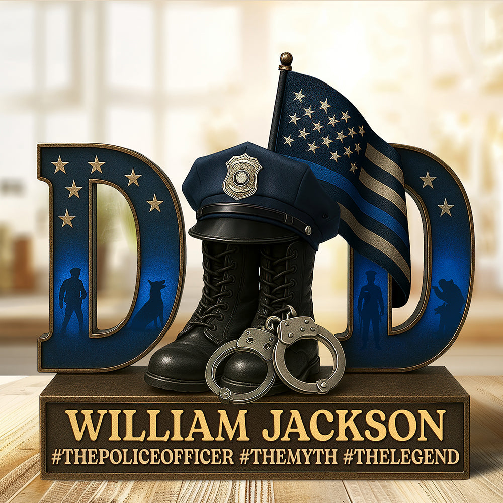 Hero Police Dad Acrylic Plaque - Personalized Gifts For Dad 04qhqn090525-Homacus