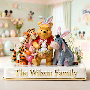 Happy Easter Family Acrylic Plaque - Personalized Gifts For Family 06PGLU030226-Homacus