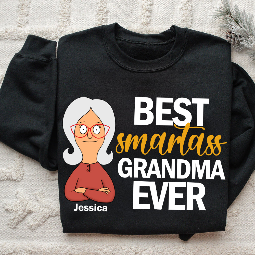 Personalized Gifts For Grandma Shirt Best Smatass Grandma Ever 07OHDT190325HG-Homacus