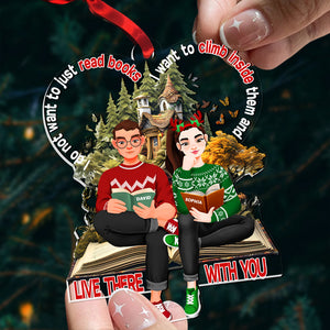 Personalized Gifts For Couple Book Christmas Ornament 02TGDT151124PA-Homacus