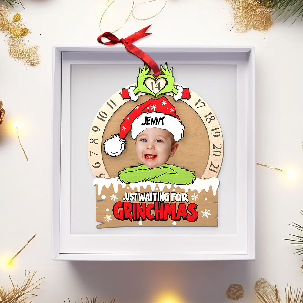 Custom Photo Gifts For Kids Wood Layered Countdown Ornament 02TGMH051024-Homacus