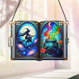 Witch suncatcher - Personalized Gifts For Witch Lover 03PGPU140725-Homacus
