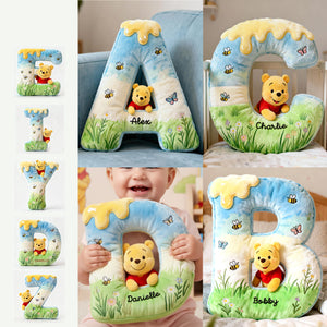 Cute Initial Letter Alphabet Custom Shape Pillow, Personalized Gifts For Kids 03qhmg181125-Homacus