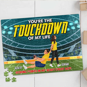 Personalized Gift For Couples Love Football Jigsaw Puzzle 05XQLU121224PA-Homacus