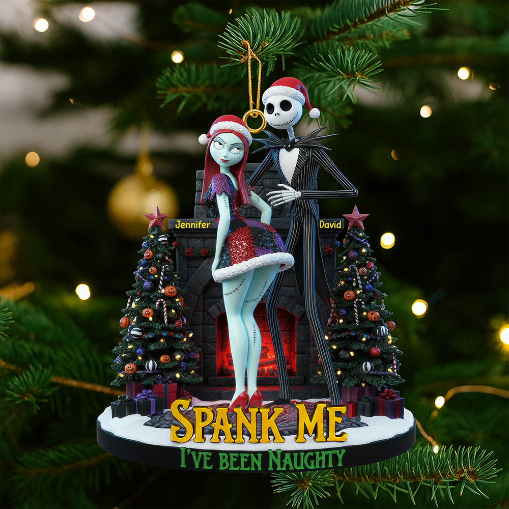 Naughty Couple Christmas Ornament - Personalized Gifts For Couple 02pgqn180925-Homacus
