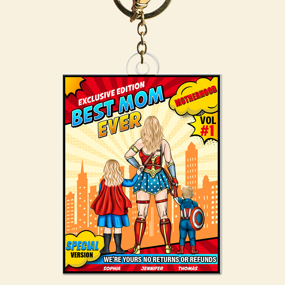 Personalized Gifts For Mom Keychain Motherhood Special Version 01TOQN100325PA-Homacus