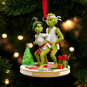 Karate Couple Acrylic Ornament - Personalized Gift For Couples 06OHLU291025-Homacus