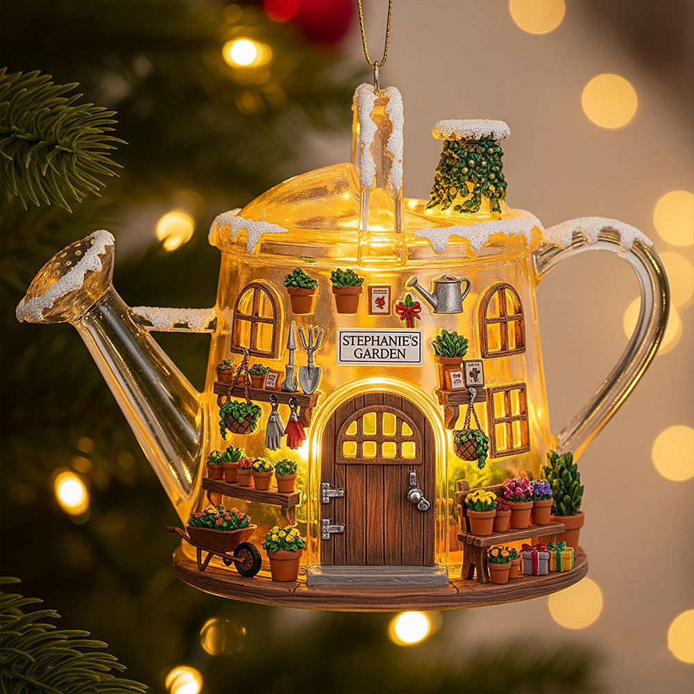 Cozy Garden House Acrylic Ornament, Personalized Gifts For Gardeners 07qhtn040925-Homacus