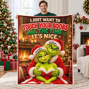 Funny Mischief Couples Blanket - Personalized Christmas Gifts For Couples 06naqn101026-Homacus