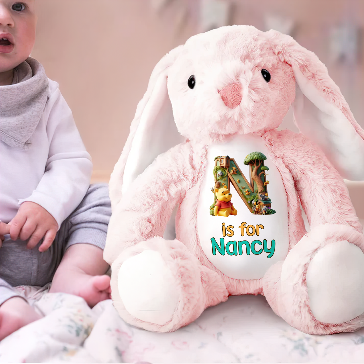 Personalized Gifts For Kids Stuffed Bunny 04kapu180325-Homacus