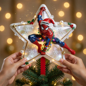 Holiday Web Hero Tree Topper - Personalized Gifts For Christmas 02pgdt050826-Homacus