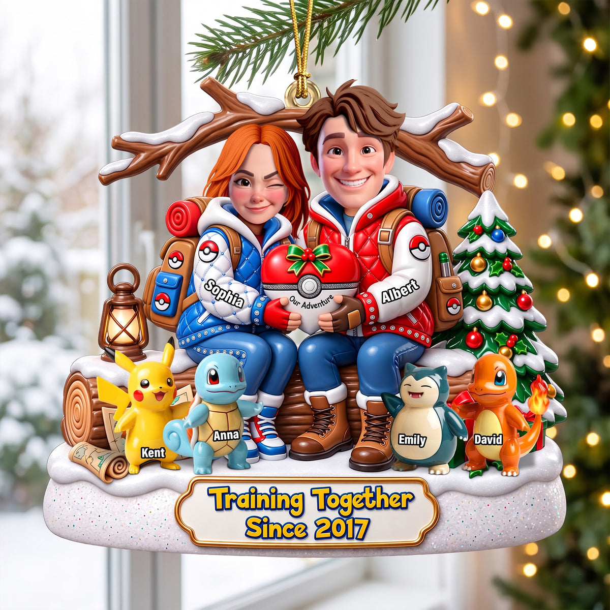 Training Master Couple Ornament - Personalized Gifts For Family 06QHQN290826-Homacus