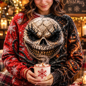 Spooky Skull Holiday Shirt 02HUDT030826