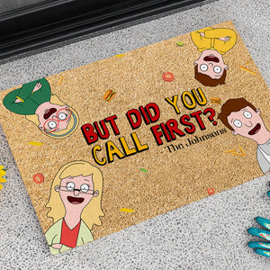 Personalized Gifts For Family Doormat Funny Cartoon Family 02NALU120225HG-Homacus