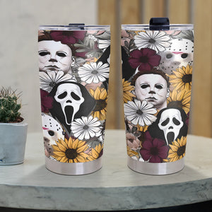 Gifts For Horror Fan Tumbler Floral Horror Killer Characters 10acxx050824-Homacus