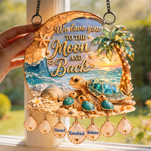 Mother Turtle And Baby Suncatcher - Personalized Gifts For Mom 06TOMG200326-Homacus