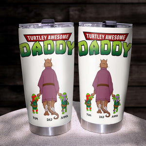 Personalized Gifts For Dad Tumbler Turtley Awesome Dad-Homacus
