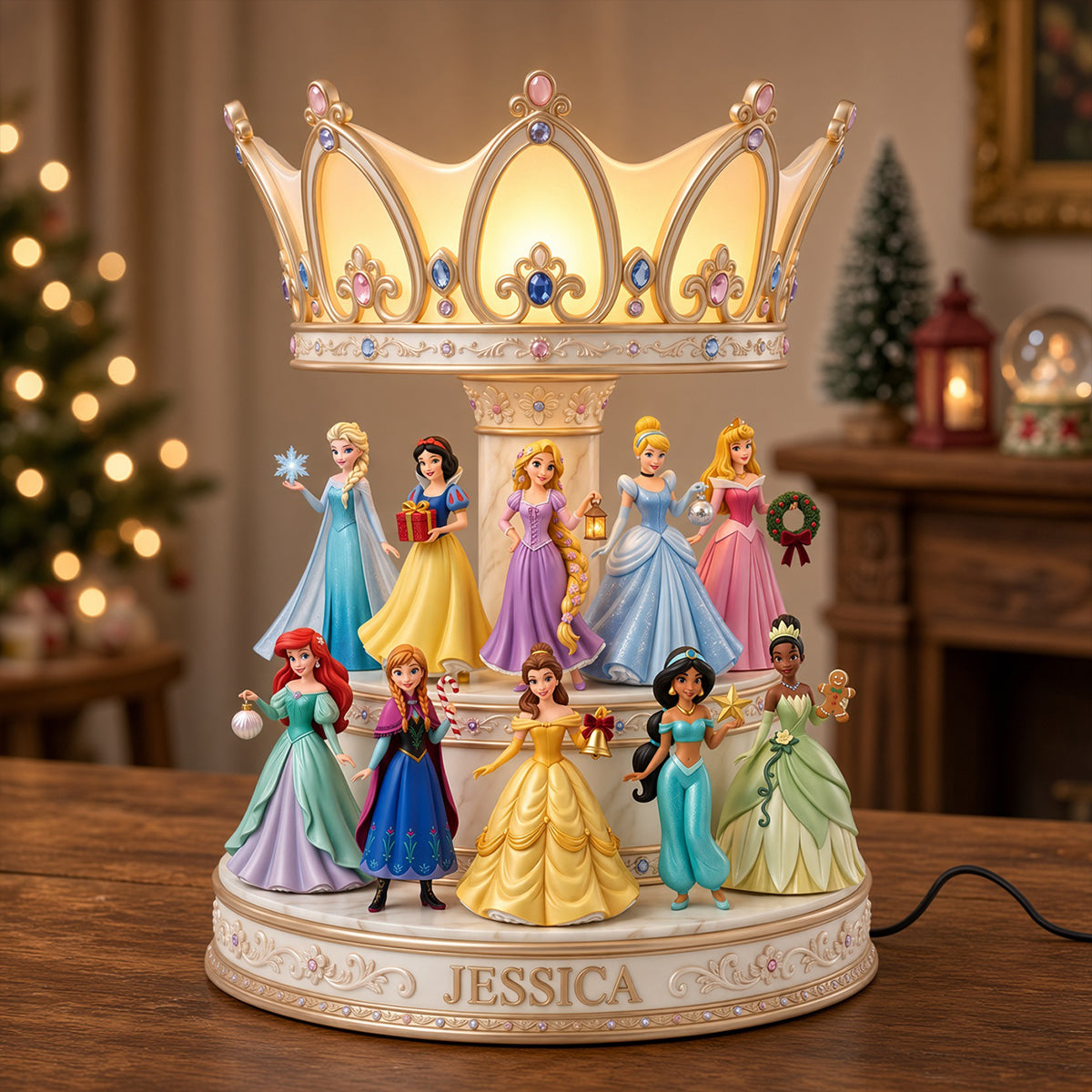 Lovely Fairy Tale Princesses Light Box - Personalized Christmas Gifts 09natn211026-Homacus