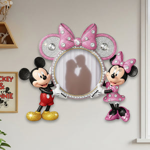 Sweet Couple Wall Hanging Mirror Personalized Gifts For Couple 01PGDT260725-Homacus