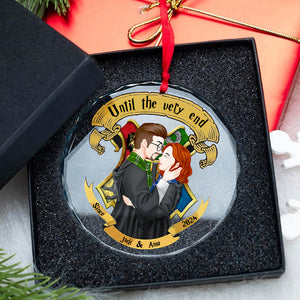 Hogwarts Couple Ornament - Witch & Wizard Couple - Personalized Gifts For Couple-Homacus